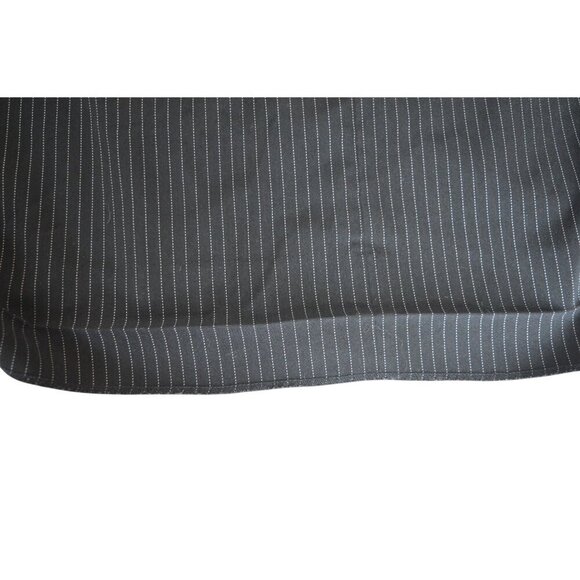 Vintage y2k Larry Levine Black Pinstripe Pencil Skirt Womens 8 Wednesday Addams - Picture 7 of 9